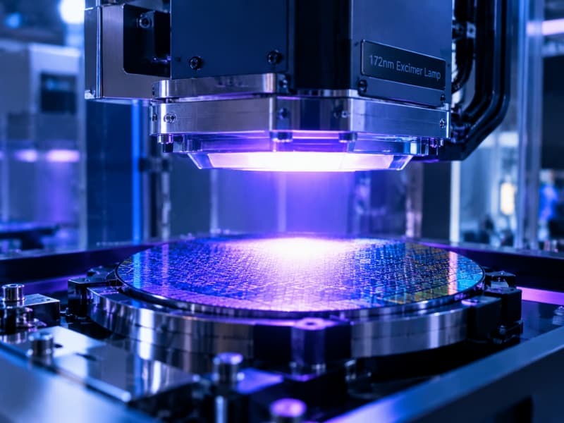 Lampade a eccimeri da 172 nm: dalla pulizia delle superfici alla nanofabbricazione.